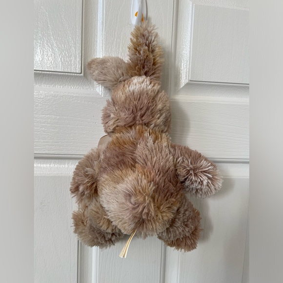 Dan Dee Bunny Rabbit Plush Stuffed Animal Tie Dye Brown Bow Stitched Nose 12" - Picture 2 of 7